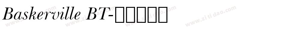 Baskerville BT字体转换